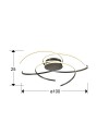 CADENCE- GRAN PLAFON- NEGRO